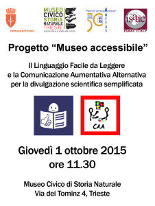 Progetto Museo Accessibile 2015 Trieste