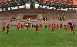 Unione Triestina calcio training