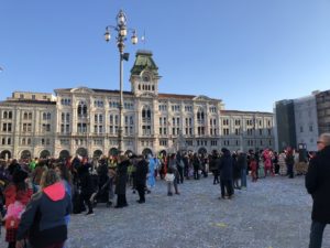 Carnevale 2022 piazza Grande Trieste