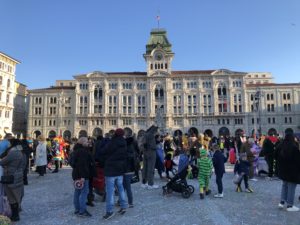 Carnevale 2022 piazza Grande Trieste