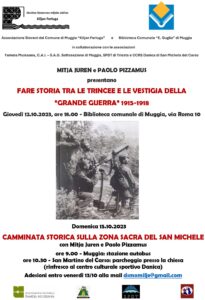 locandina fare storia tra le trincee della grande guerra