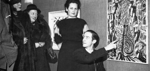 Galleria della Scorpione, inaugurazione della mostra personale di Carlo Hollesch, gennaio 1949. (Collezione Lea Campos Boralevi)
