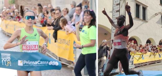 Sara Nestola e Yves Nimubona - Maratonina di Udine 2024