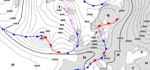 cartina isobare previsioni meteo Trieste 23 gennaio 2025