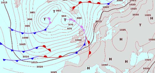 cartina isobare previsioni del tempo meteo Trieste